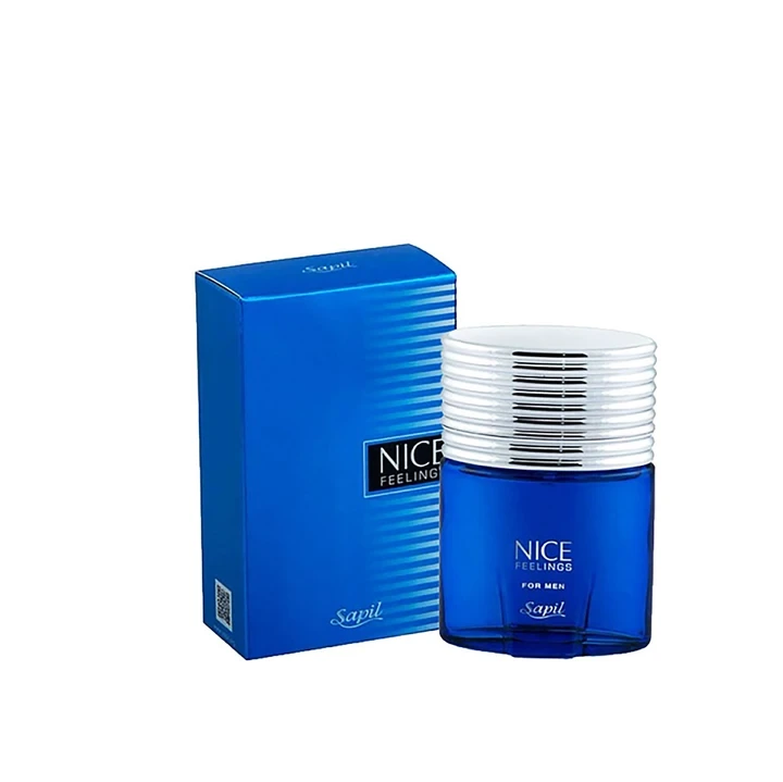 عطر ادکلن نایس آبی مردانه برند ساپیل Nice Feelings For Men