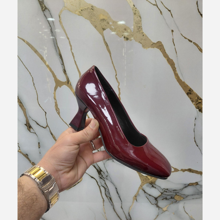 کفش مجلسی زرشکی و مشکی