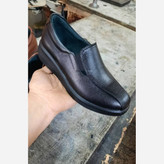 کفش طبی کارمندی مشکی و عسلی
