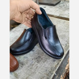 کفش طبی کارمندی مشکی و عسلی