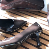 کفش سرخابی مشکی قهوه ای