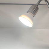چراغ دیواری مدل خرطومی فلزی ثابت طرح بالا تابلویی پایه GU5.3 کد F541
