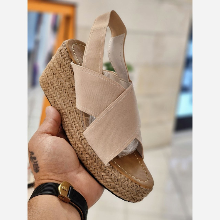صندل لژدار کنفی ضربدری