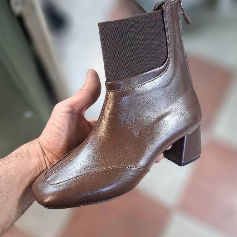 بوت پاشنه دار کشباف