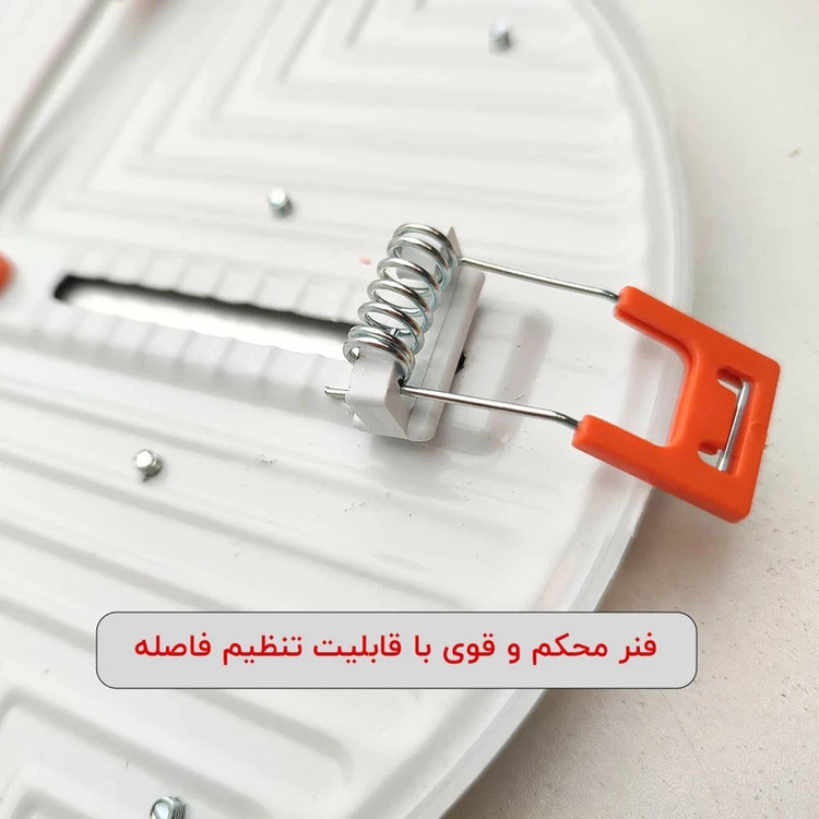 چراغ سقفی ال ای دی 15 وات شاهچراغ مدل شهراد فول لایت فنر متغیر طرح توکار
