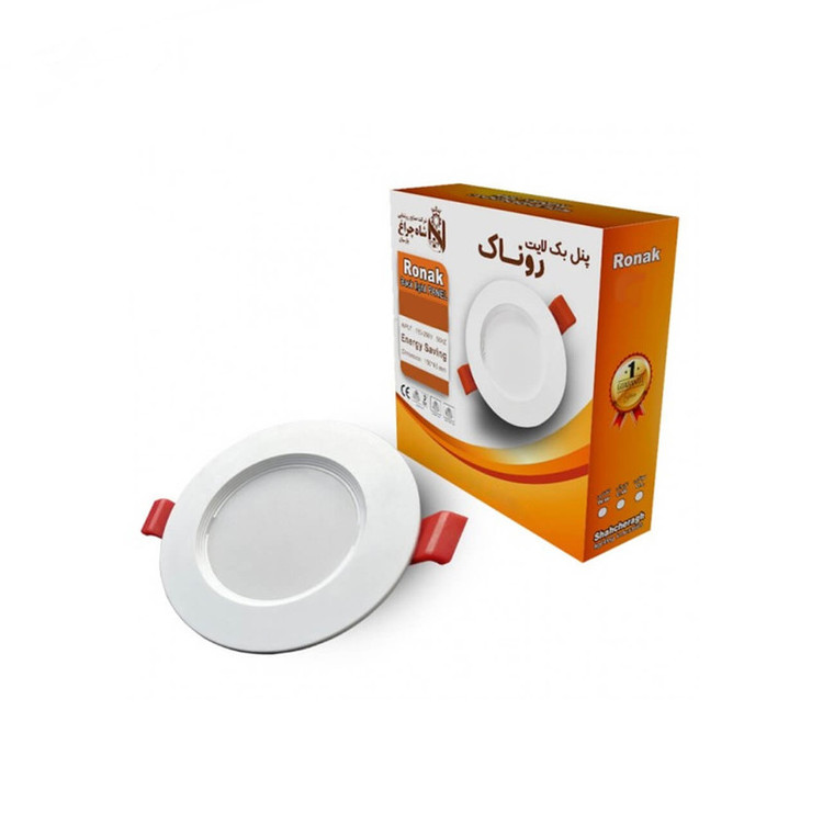 پنل بک لایت 9 وات شاهچراغ مدل روناک بسته 10 عددی