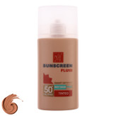 فلوئید ضد آفتاب رنگی مای SPF 50 مدل Smart Defense حاوی محافظ UVA و UVB مناسب انواع پوست حجم 50 میلی لیتر