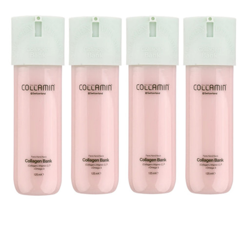 کرم مرطوبکننده دست، گردن، صورت کلامین مدل Collagen bank مناسب برای انواع پوست حجم 125 میلیلیتر مجموعه 4 عددی