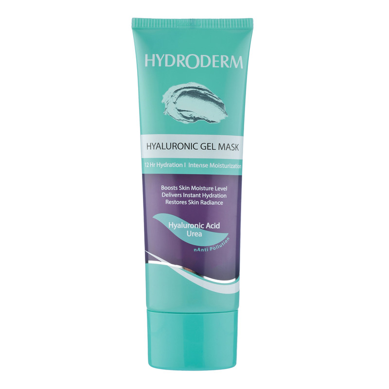 ماسک آبرسان و مرطوب‌کننده صورت و بدن هیدرودرم مدل Hyaluronic حجم 100 میلی‌لیتر مناسب پوست معمولی با ترکیبات هیالورونیک اسید و خاصیت درخشان‌کنندگی