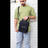 کیف دوشی مردانه برزنتی دیبا کت کوچک مشکی (2)