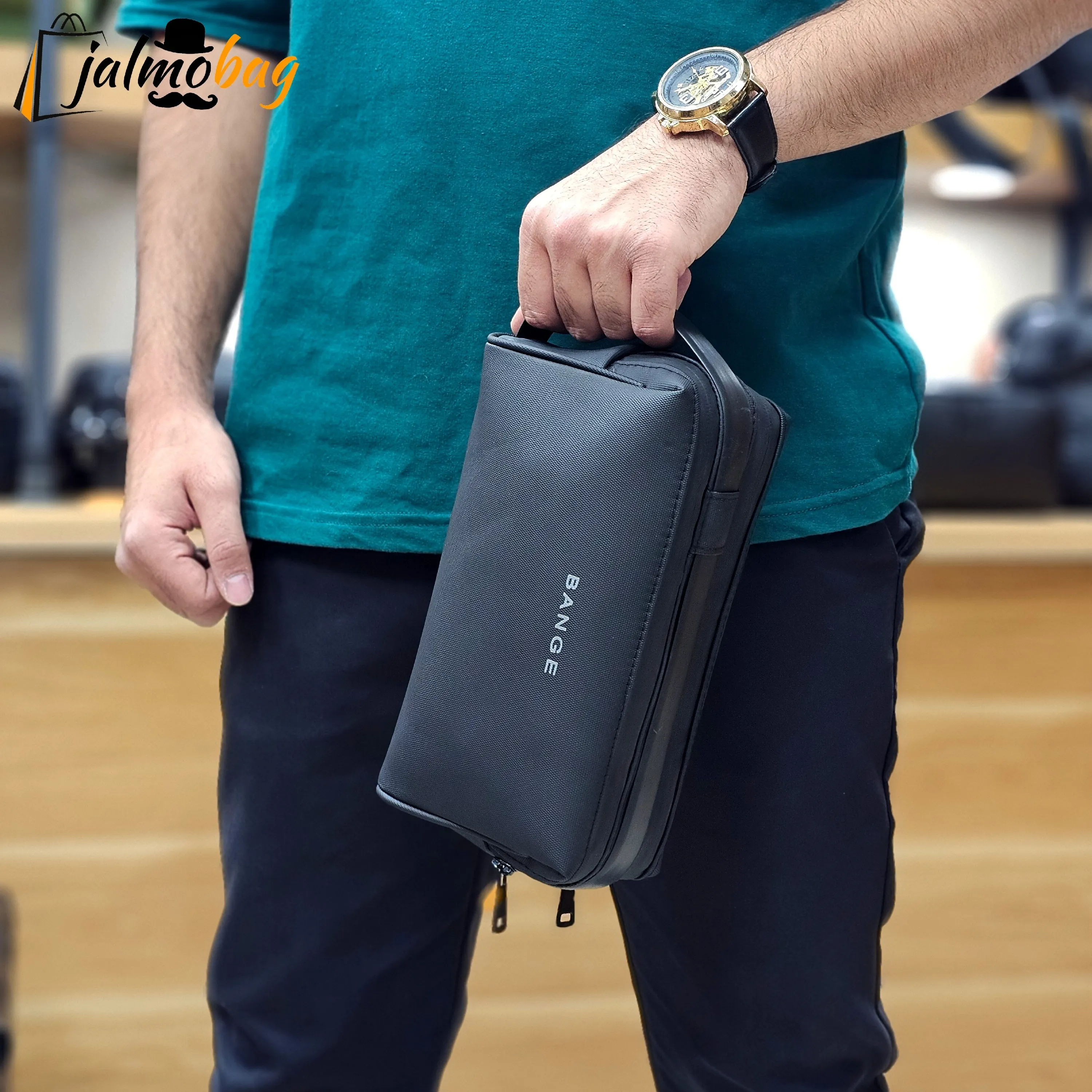 کیف دستی مردانه ضد آب سیلیکونی دو خانه (2)