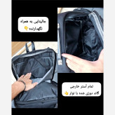 کوله پشتی وارداتی پرزیدنت ضد آب لپ تاپ دار سه خانه (2)