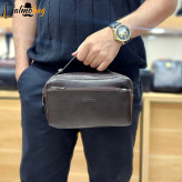 کیف دستی مردانه چرم صنعتی ضد خش شوزبگ دو خانه