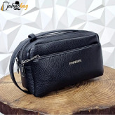 کیف دستی مردانه چرم صنعتی ضد خش شوزبگ دو خانه
