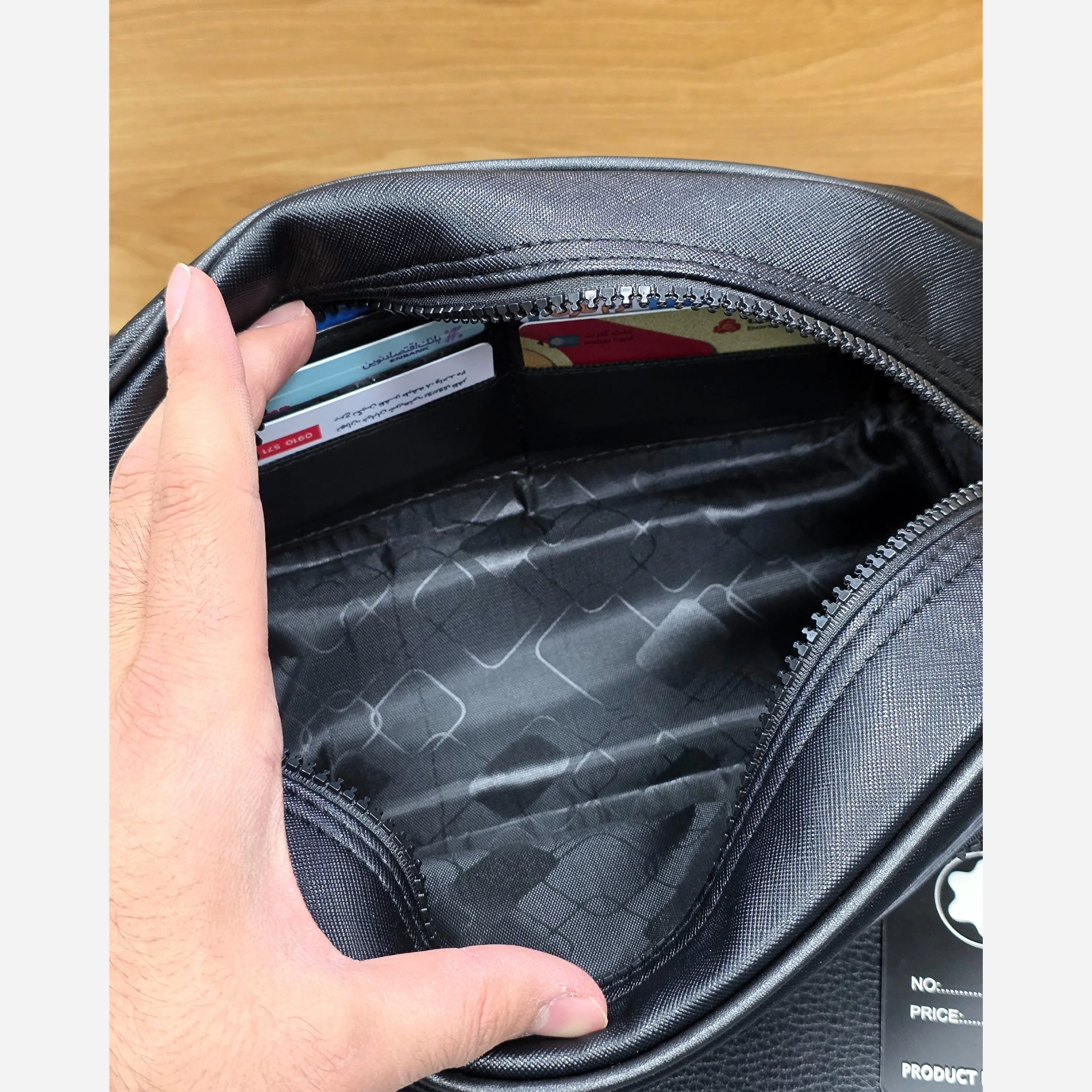 کیف دستی و دوشی چرم صنعتی مونت بلانک مدل 3260