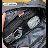 کیف دستی مردانه ضد آب گرین لاین جنس اسکین سیلیکون خارجی سه خانه