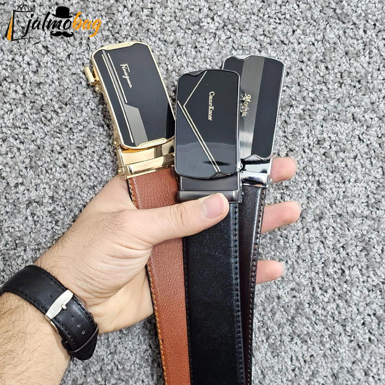کمربند ریلی چرمی 3.5 سانت طول 125 سانتی متر (2)