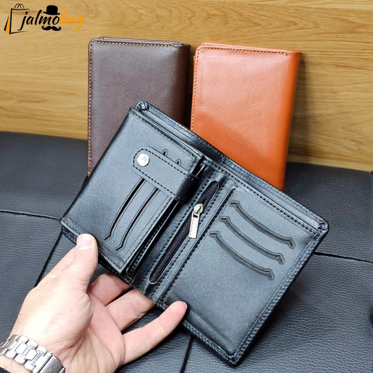 کیف پول جیبی چرم طبیعی گاوی