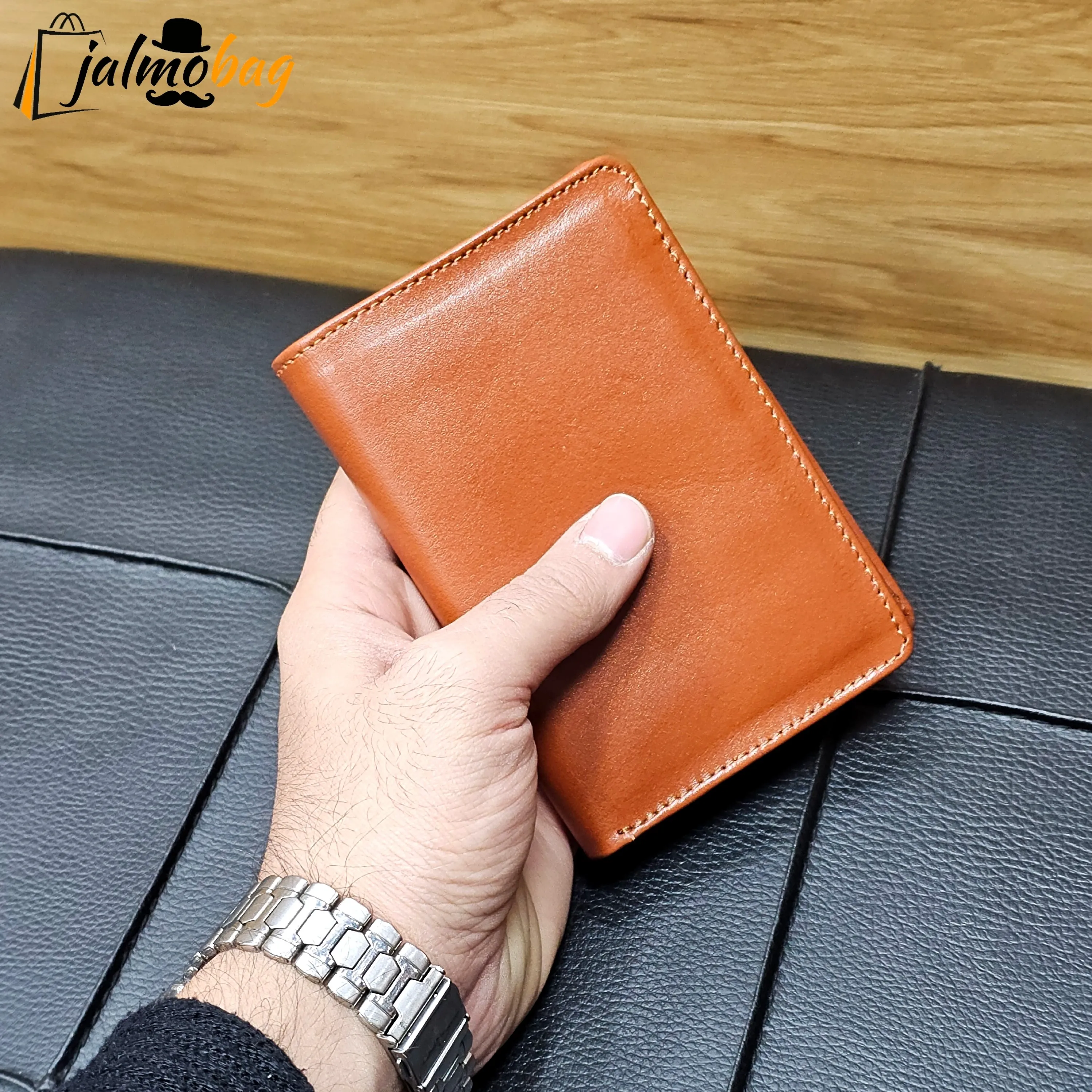 کیف پول جیبی چرم طبیعی گاوی