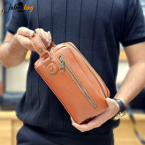 کیف دستی مردانه چرمی شوزبگ دو خانه چرم صنعتی خارجی