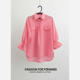 شومیز زنانه مجلسی لینن سینه چین تابستانه سایز 38 تا 48