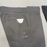 شلوار پارچهای مردانه نخی سایز 42 تا 54 رنگ طوسی و مشکی و زغالی