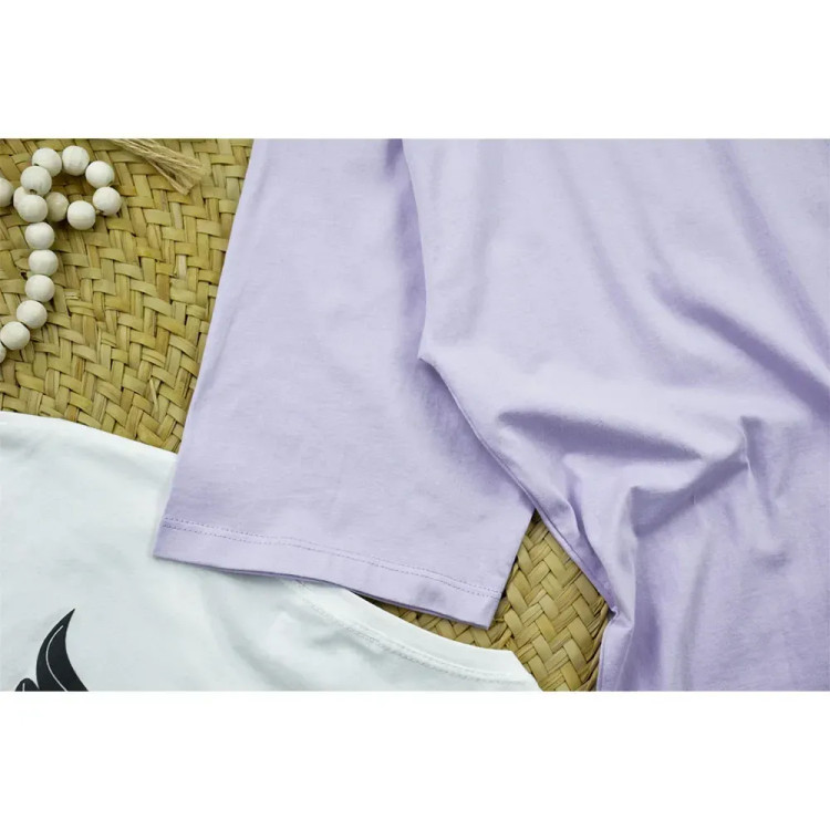 تیشرت زنانه لانگ طرح angel جنس پنبه یقه گرد کد 11773