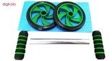 چرخ تمرین شکم مدل DOUBLE Wheel
