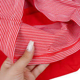 شورت گنی بلند اسلیپ زنانه جنس نخ و پنبه فری سایز راه راه