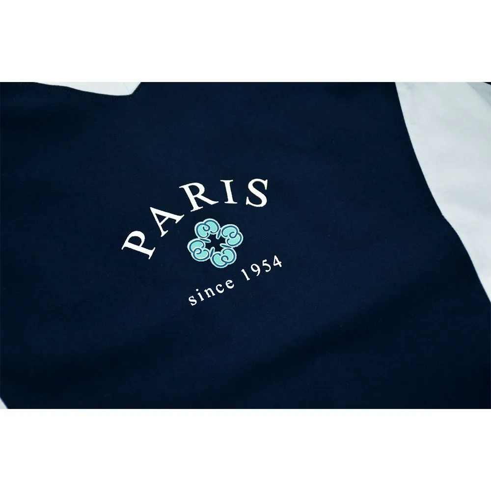 تیشرت اسپرت زنانه طرح paris جنس پنبه یقه گرد تک سایز