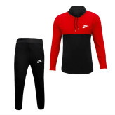 تیشرت آستین بلند مردانه جودون یقه ایستاده دو رنگ شلوار نخی دمپا کش