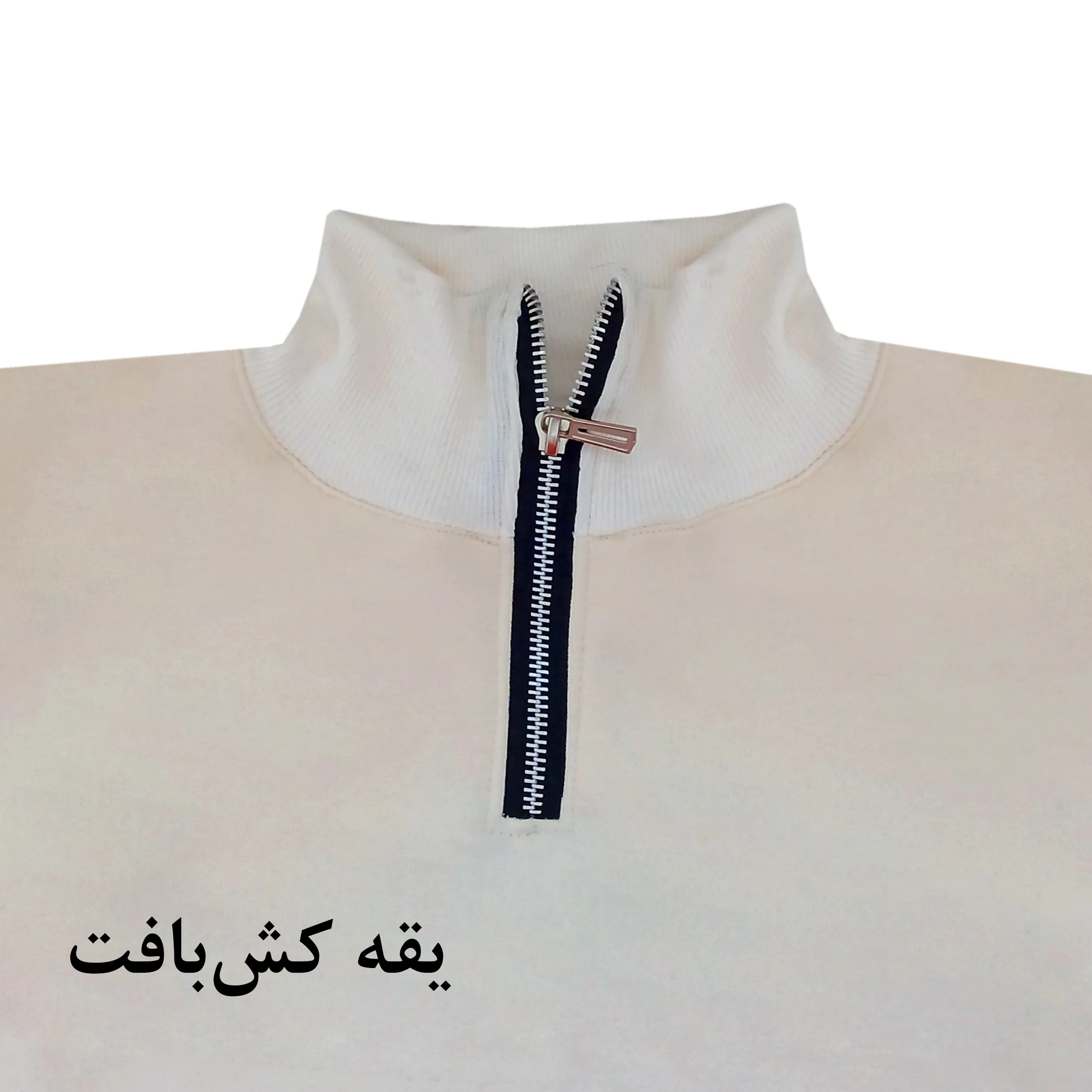 هودی مردانه نیم زیپ دورس اسپان داخل کرک پاییزه زمستانه سایزبندی