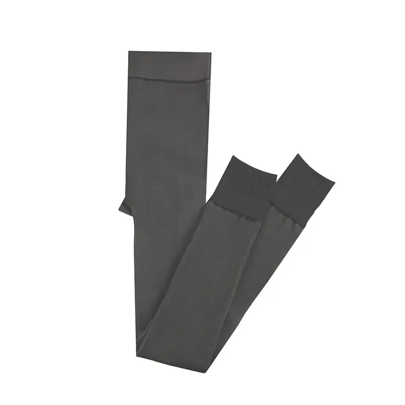 جوراب شلواری ضخیم تو کرکی فاق بلند سایز بزرگ 3XL-6XL کرم مشکی