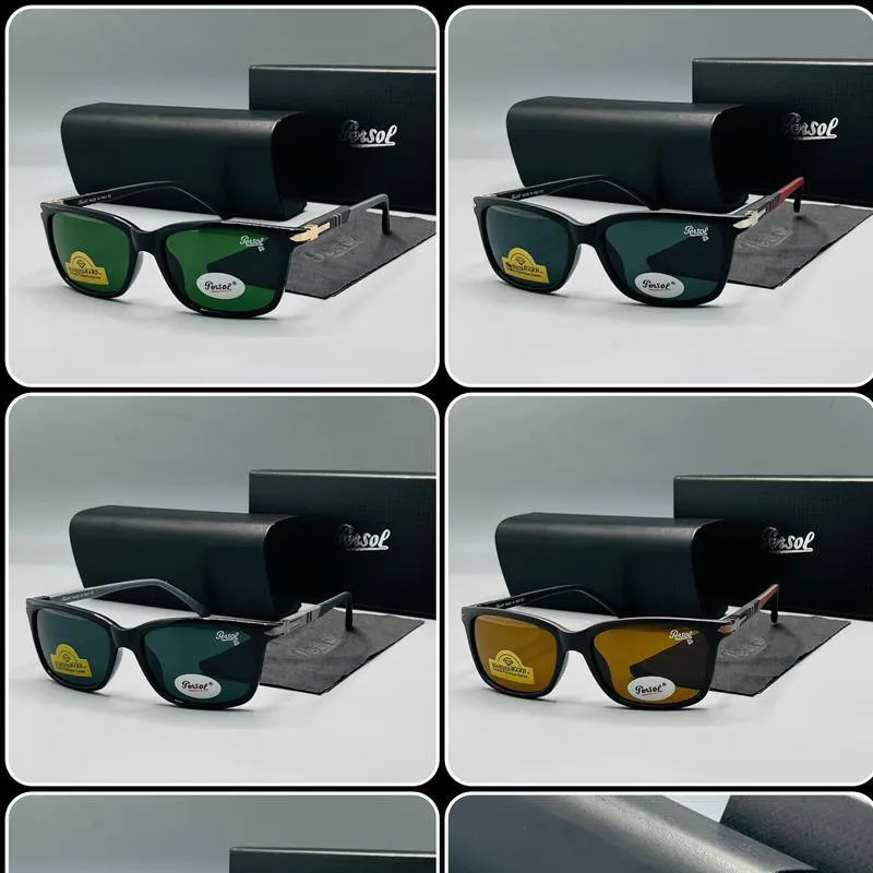 عینک آفتابی پرسول کد 8081 شیشه سنگ persol مناسب آقایان و بانوان