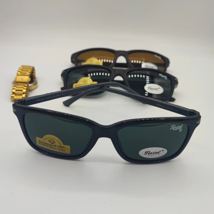 عینک آفتابی پرسول کد 8081 شیشه سنگ persol مناسب آقایان و بانوان