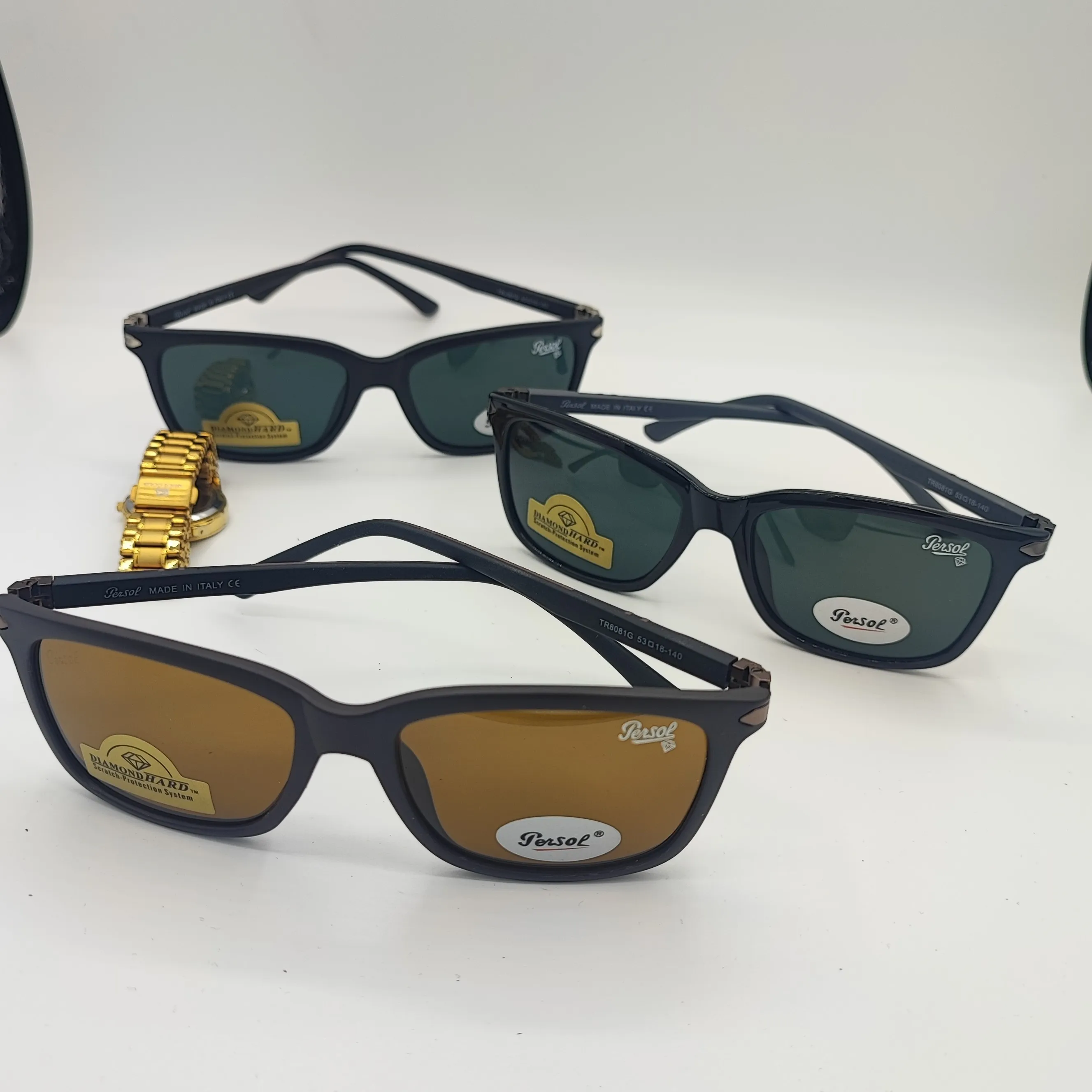عینک آفتابی پرسول کد 8081 شیشه سنگ persol مناسب آقایان و بانوان