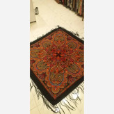 روسری ترکمنی پشمی اصل پاولوا پوساد مدل اتحاد قواره بزرگ