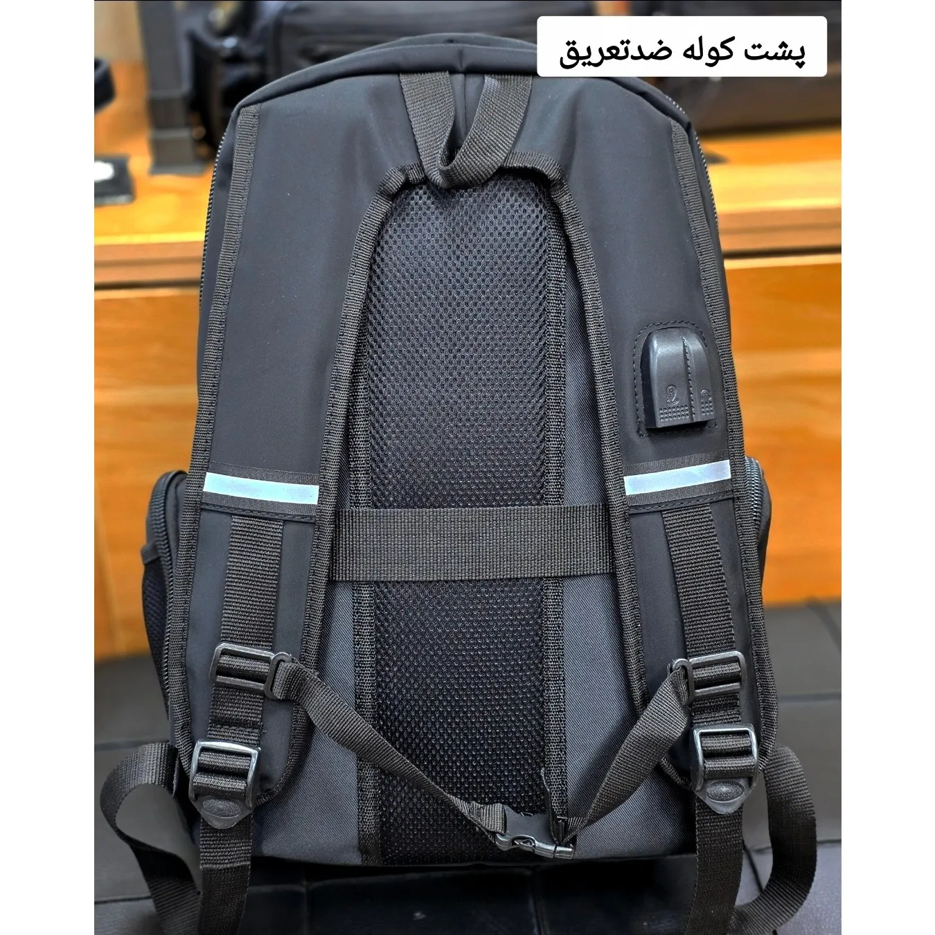 کوله پشتی اسپرت پارچه دیبا خارجی سه خانه لپ تاپ دار