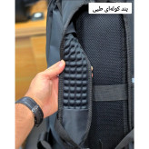 کوله پشتی اسپرت پارچه دیبا خارجی سه محفظه با جای لپ تاپ و پورت USB