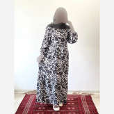 پیراهن ساحلی زنانه جنس فلور بوگاتی فری سایز قد 135 (2)