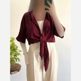 شومیز نخی گره ای خنک و تابستانه (2)