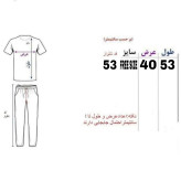 ست تاپ و شلوارک زنانه نخ و پلی استر سفید قرمز فری سایز