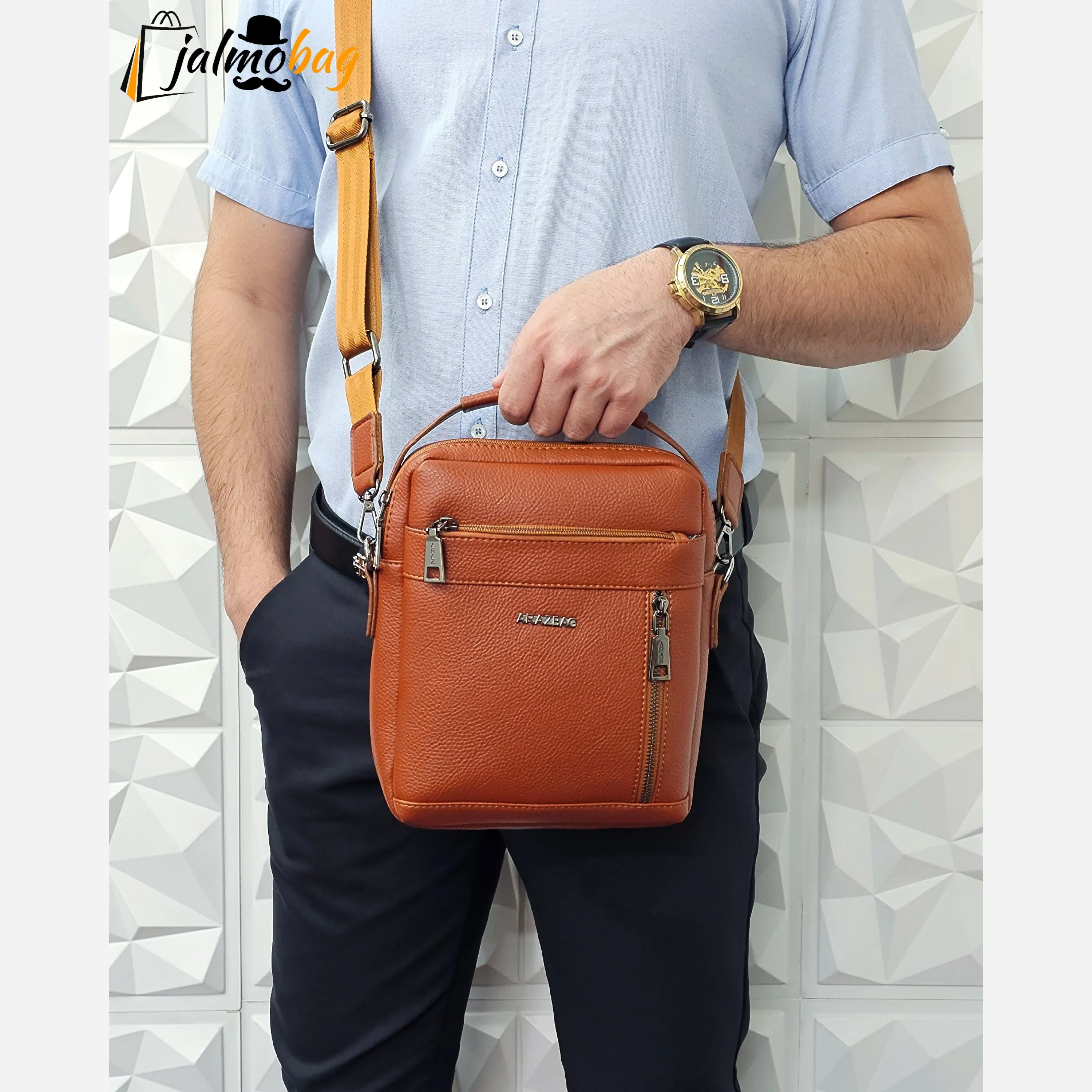 کیف دستی دوشی چرم خارجی ضد خش وارداتی