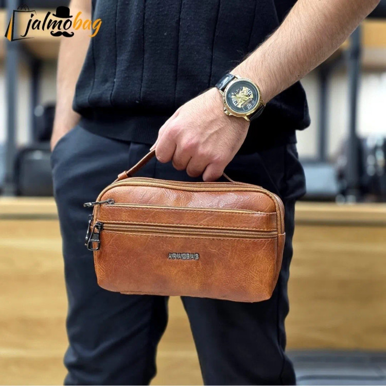 کیف دستی مردانه شوزبگ چرم سوگو خارجی ضد خش (2)
