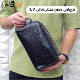 کیف دستی مردانه اسپرت طرحدار چرم صنعتی دو خانه