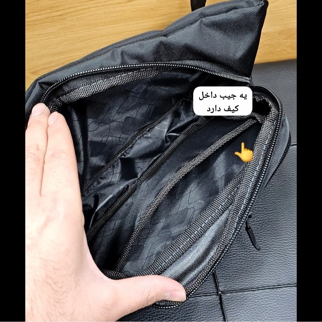 کیف کمری بادی بگ پارچه ریپس ضدآب مدل 2 خانه جادار