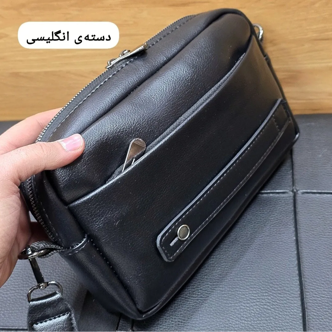 کیف دستی و دوشی پاسپورتی مونت بلانک چرم خارجی درجه یک