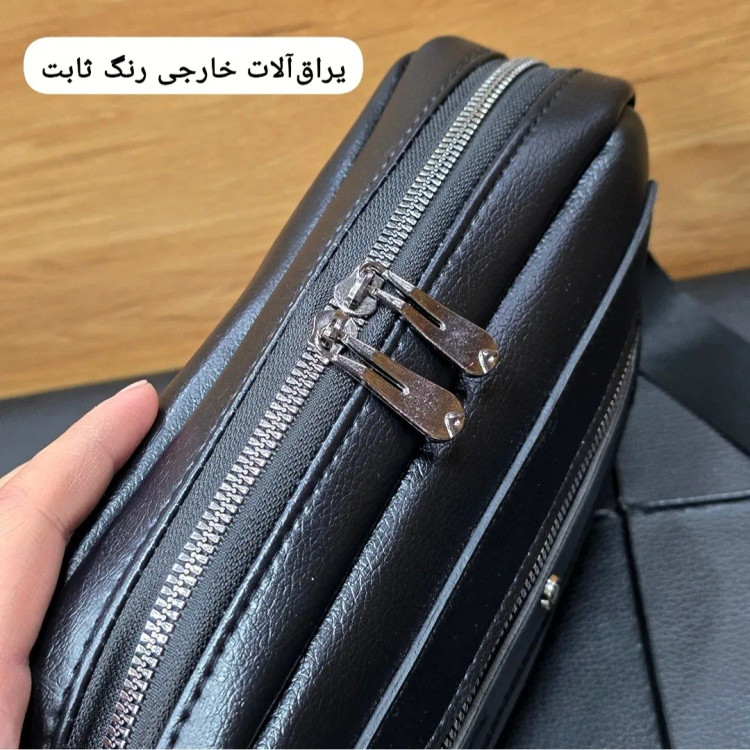 کیف دستی دوشی پاسپورتی مونت بلانک چرم خارجی درجه یک