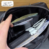 کیف دستی دوشی پاسپورتی مونت بلانک چرم خارجی درجه یک