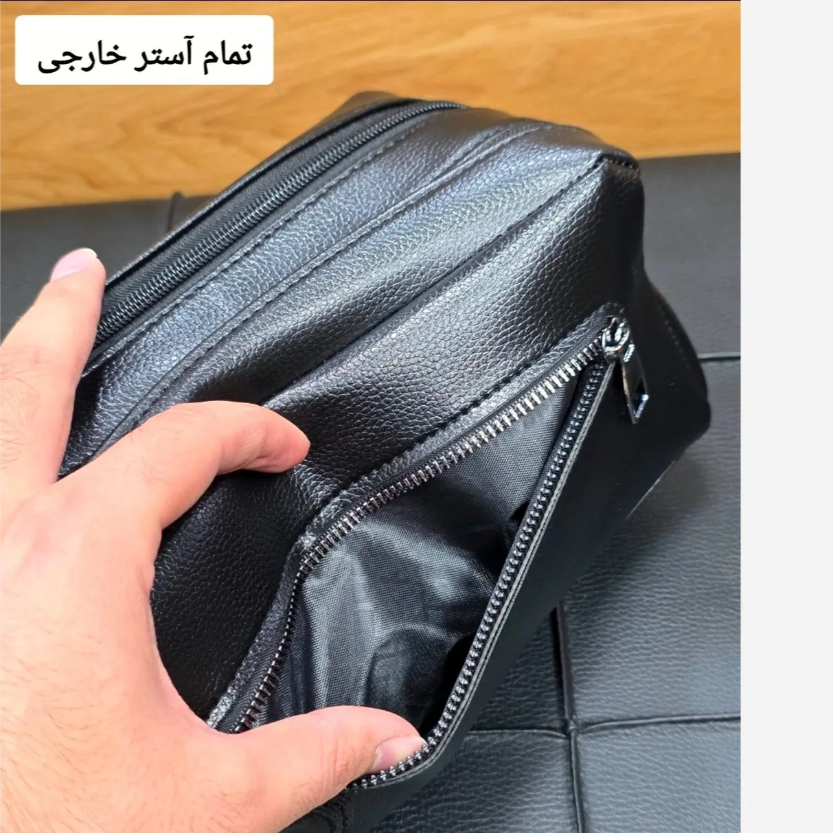 کیف دستی و دوشی مردانه شوزبگ چرم وارداتی درجه یک